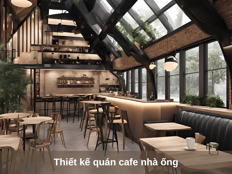 thiet ke quan cafe nha ong