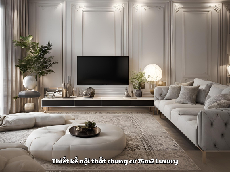 thiet ke noi that chung cu 75m2 luxury