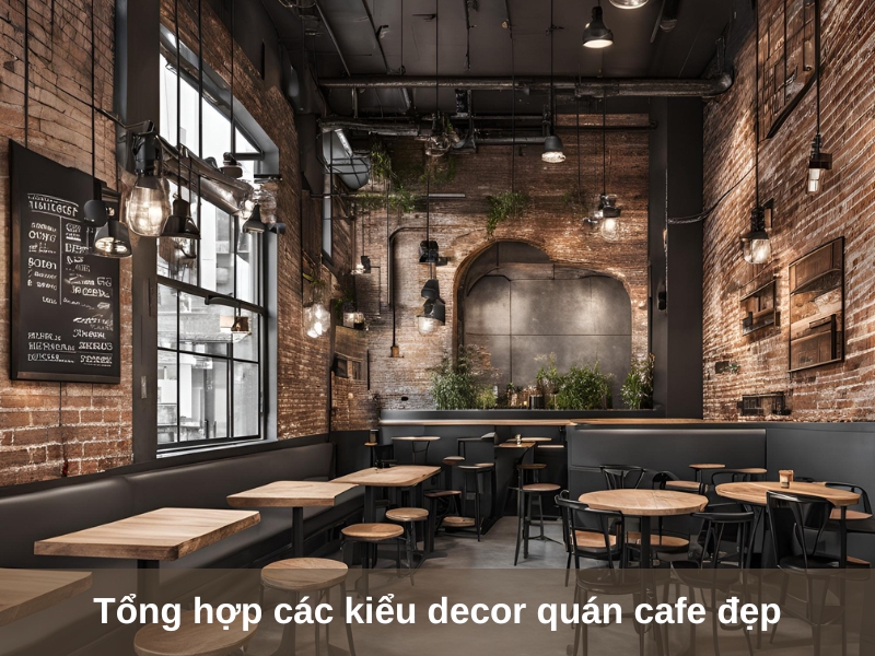 tong hop cac kieu decor quan cafe dep