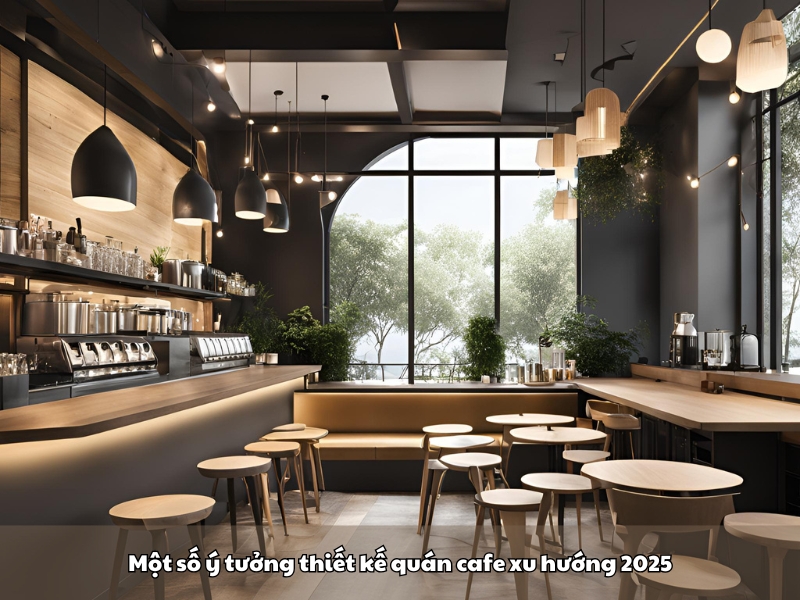 mot so y tuong thiet ke quan cafe xu huong 2025