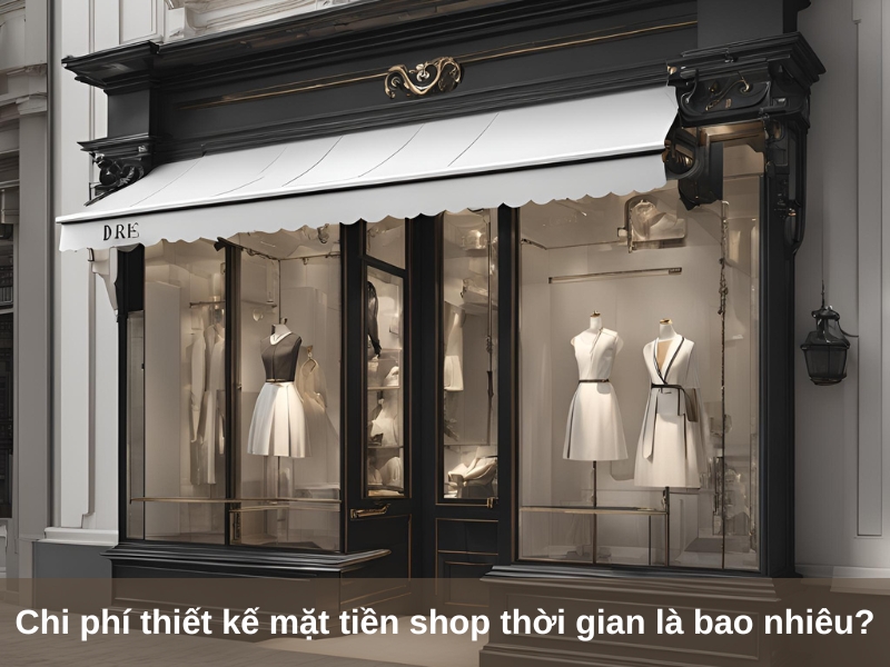 chi phi thiet ke mat tien shop thoi gian la bao nhieu