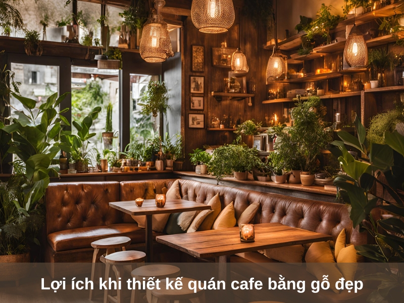 loi ich khi thiet ke quan cafe bang go dep