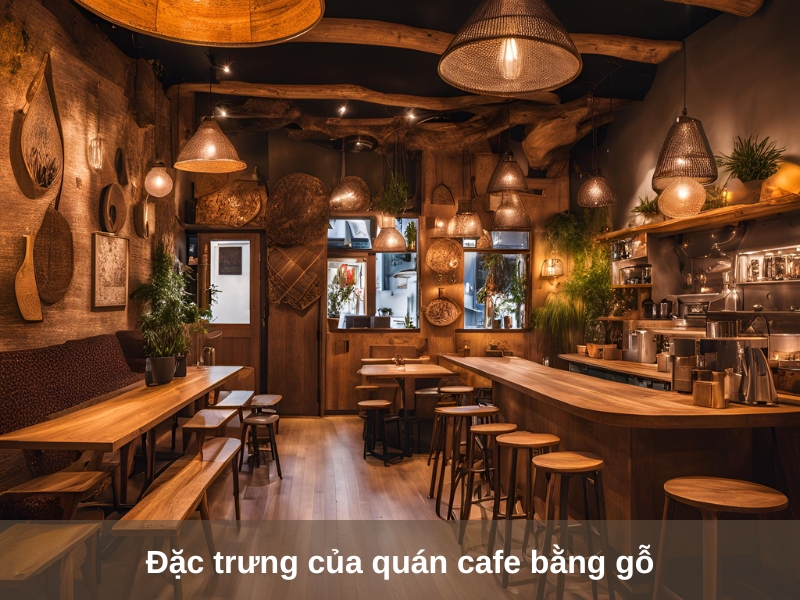 dac trung cua quan cafe bang go