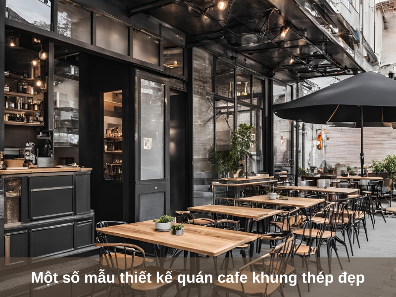 mot so mau thiet ke quan cafe khung thep dep