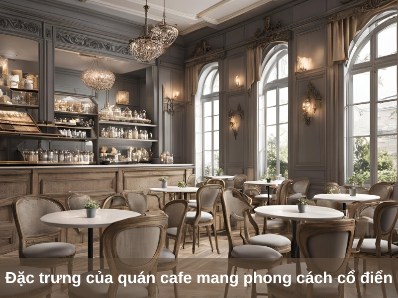 dac trung cua quan cafe mang phong cach co dien