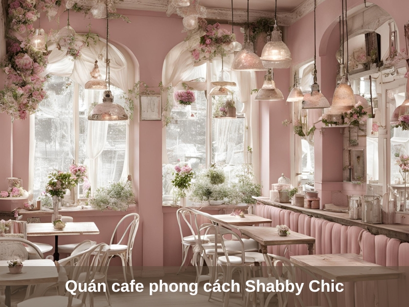 quan cafe phong cach shabby chic