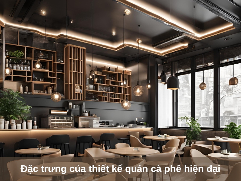 dac trung cua thiet ke quan ca phe hien dai