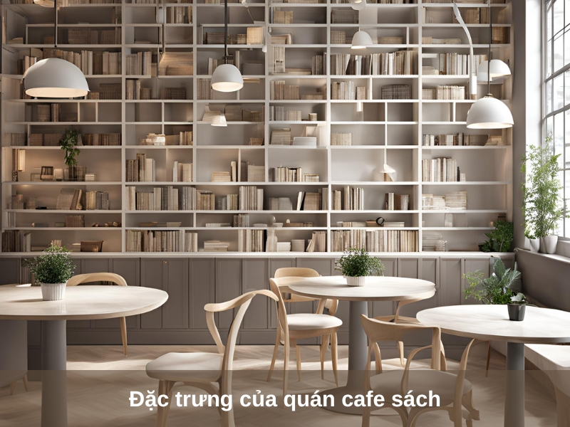 dac trung cua quan cafe sach