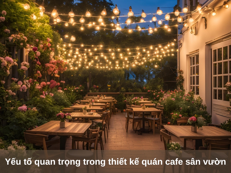cac yeu to quan trong trong thiet ke quan ca phe san vuon