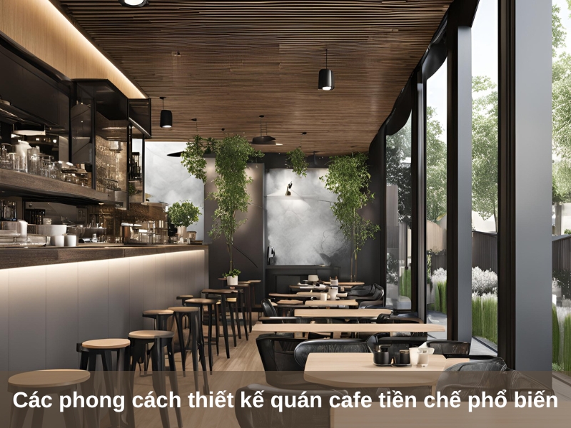 cac phong cach thiet ke quan cafe tien che pho bien