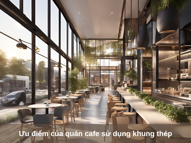 uu diem cua quan cafe su dung khung thep