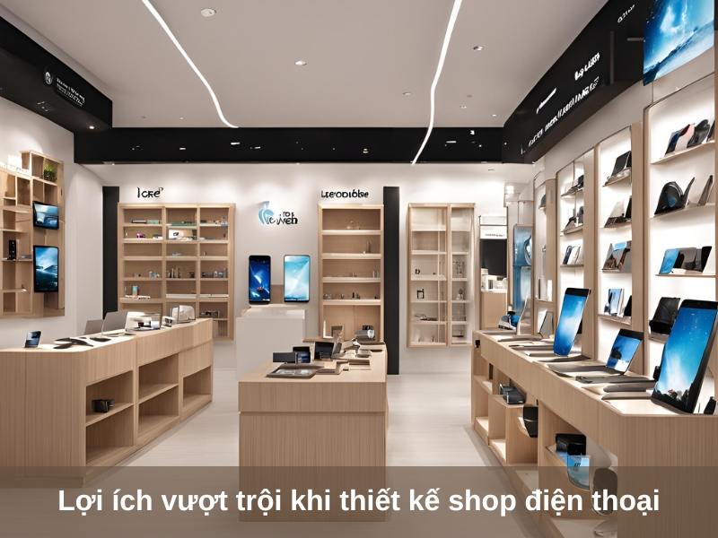 loi ich vuot troi khi thiet ke shop dien thoai