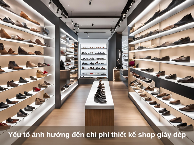 yeu to anh huong den chi phi thiet ke shop giay dep