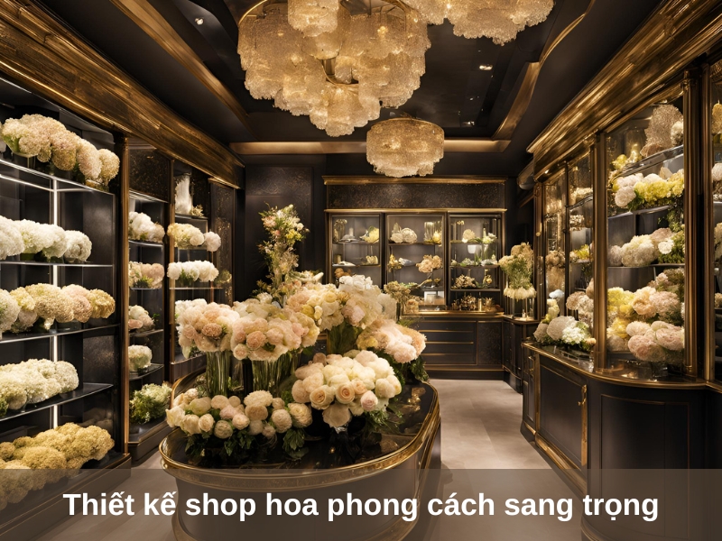 thiet ke shop hoa phong cach sang trong