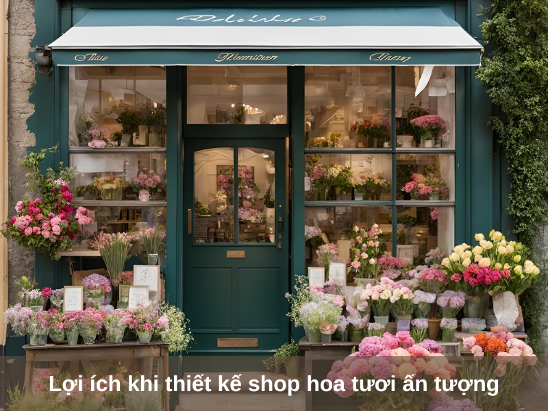 loi ich khi thiet ke shop hoa tuoi an tuong