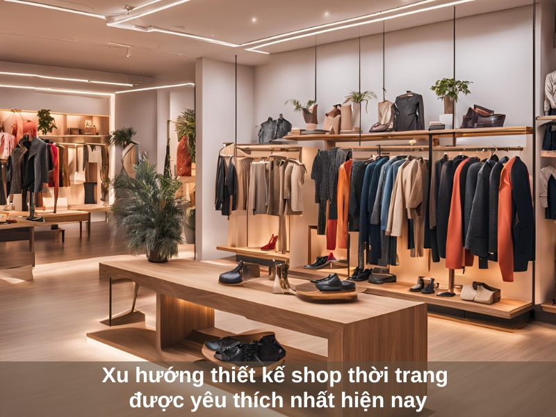 xu huong thiet ke shop thoi trang duoc yeu thich nhat hien nay