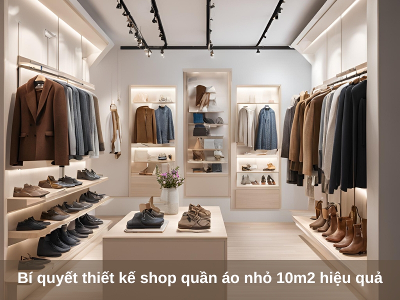 bi quyet thiet ke shop quan ao nho 10m2 hieu qua