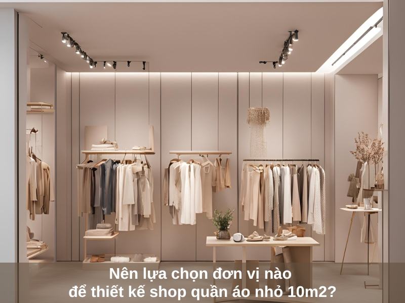 nen lua chon don vi nao de thiet ke shop quan ao nho 10m2